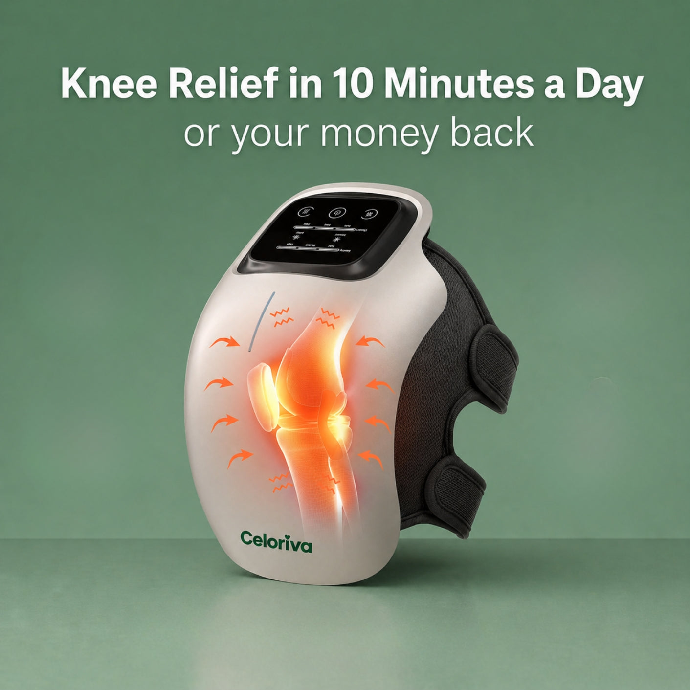 Celoriva™ Heated Knee Massager with Red Light Therapy