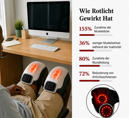 Celoriva™  Beheiztes Knie-Massagegerät mit Rotlichttherapie