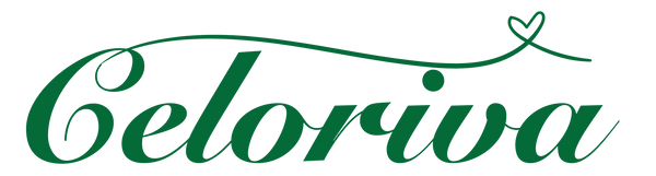 Green 'Celoriva' logo on a white background